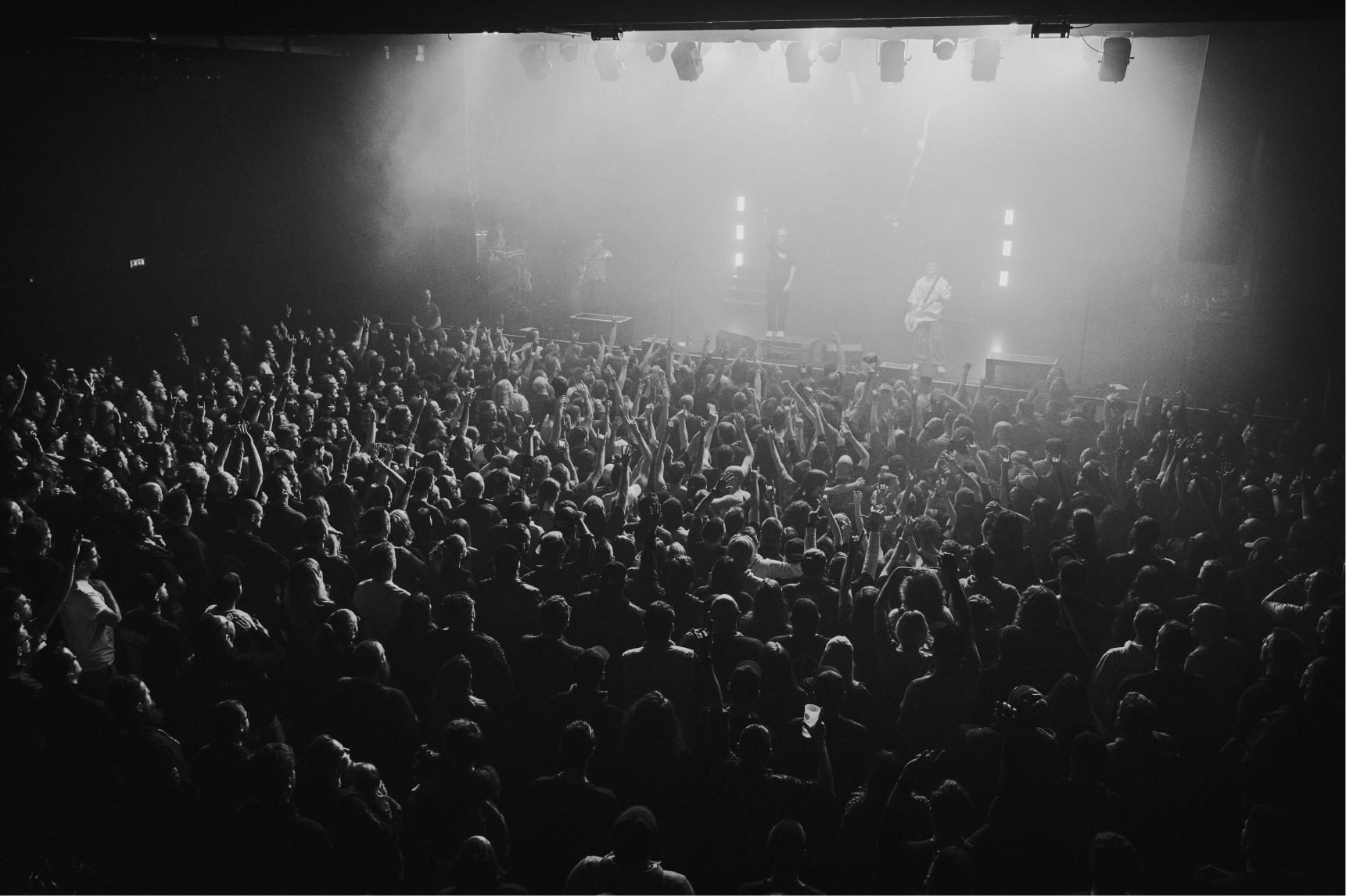 Une foule de Metalleux à l'un de nos concerts.